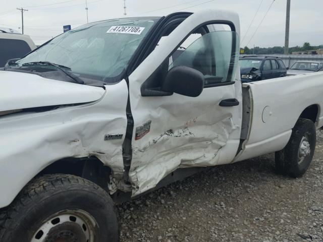 3D7KR26DX8G174529 - 2008 DODGE RAM 2500 S WHITE photo 9