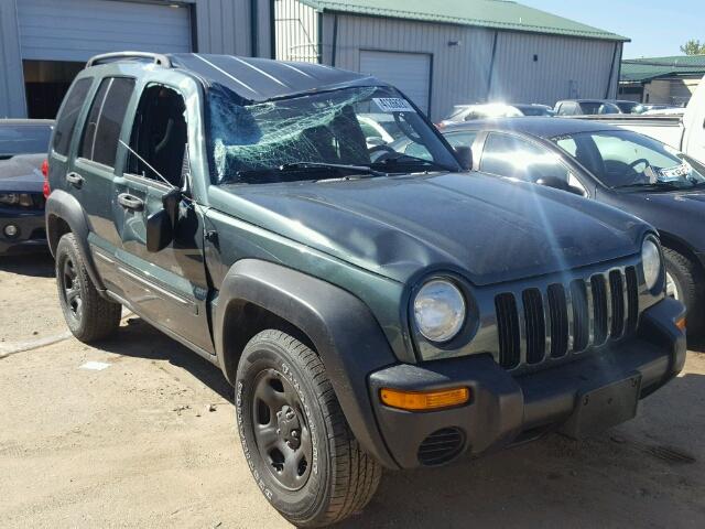 1J4GL48K23W508520 - 2003 JEEP LIBERTY GREEN photo 1
