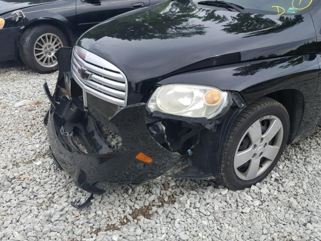 3GNBAADB0AS536519 - 2010 CHEVROLET HHR LS BLACK photo 9