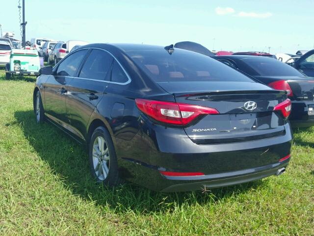 5NPE24AF7GH377822 - 2016 HYUNDAI SONATA BLACK photo 3