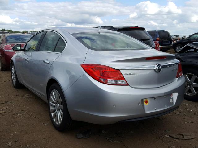 2G4GS5EK2C9137639 - 2012 BUICK REGAL PREM SILVER photo 3