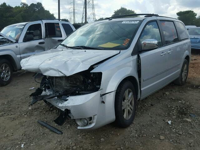 2D8HN54X68R696259 - 2008 DODGE GRAND CARA SILVER photo 2