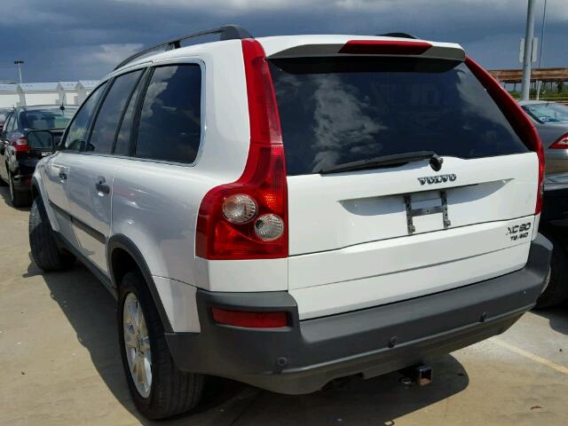 YV1CZ91H841081075 - 2004 VOLVO XC90 WHITE photo 3