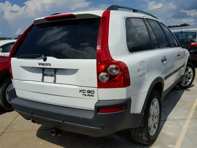 YV1CZ91H841081075 - 2004 VOLVO XC90 WHITE photo 4