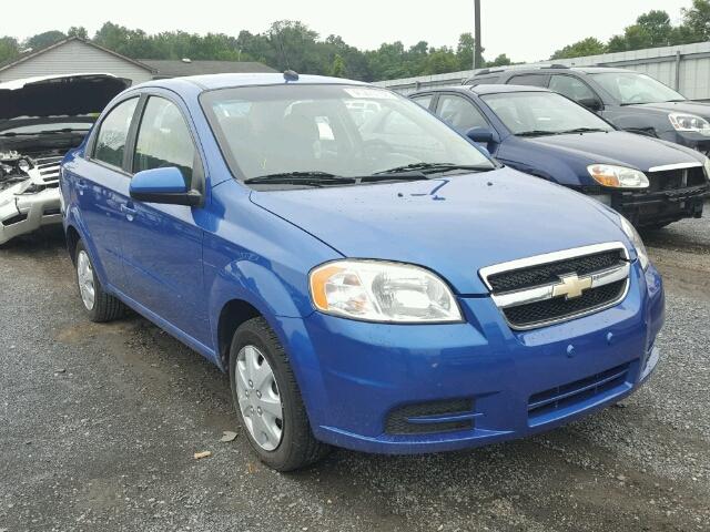 KL1TD5DE1AB069166 - 2010 CHEVROLET AVEO LS BLUE photo 1
