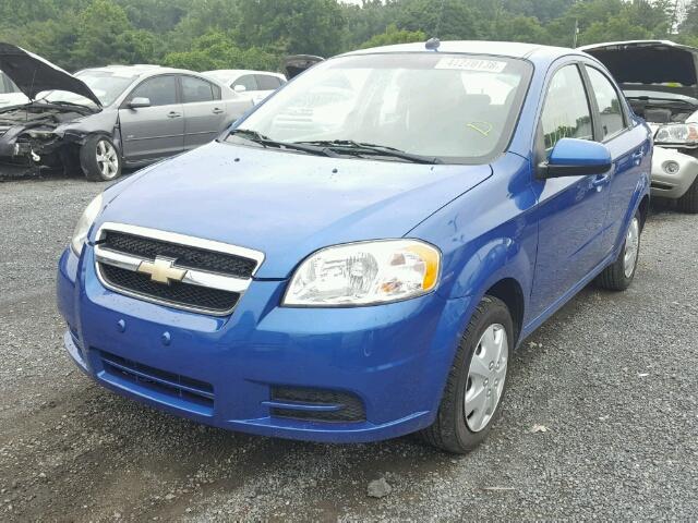 KL1TD5DE1AB069166 - 2010 CHEVROLET AVEO LS BLUE photo 2
