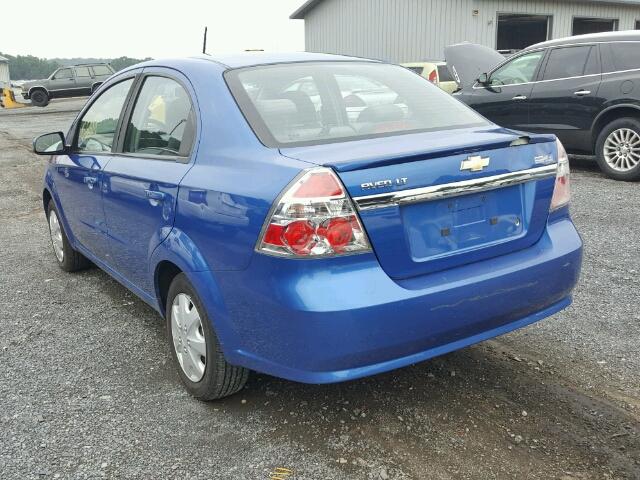 KL1TD5DE1AB069166 - 2010 CHEVROLET AVEO LS BLUE photo 3