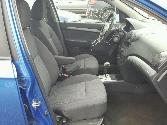 KL1TD5DE1AB069166 - 2010 CHEVROLET AVEO LS BLUE photo 5