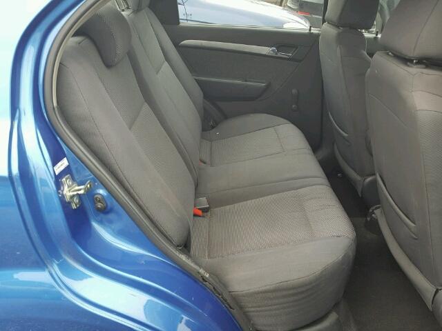 KL1TD5DE1AB069166 - 2010 CHEVROLET AVEO LS BLUE photo 6