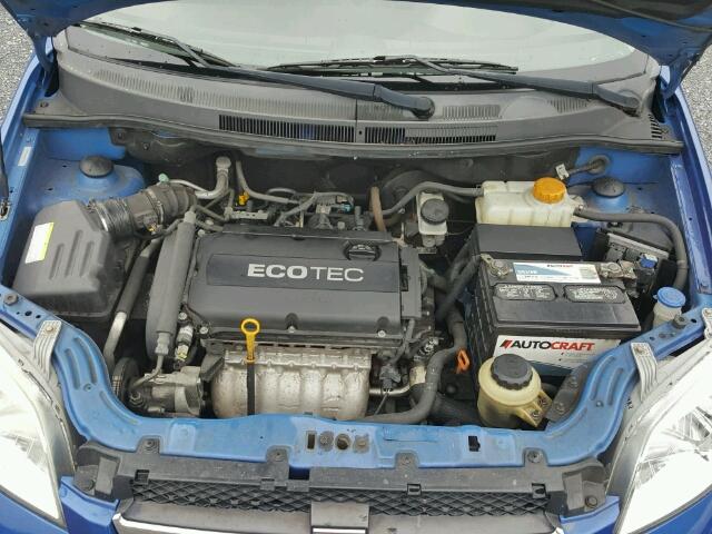 KL1TD5DE1AB069166 - 2010 CHEVROLET AVEO LS BLUE photo 7
