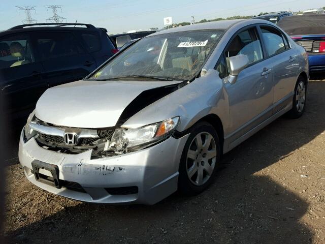 2HGFA1F5XBH308843 - 2011 HONDA CIVIC LX SILVER photo 2