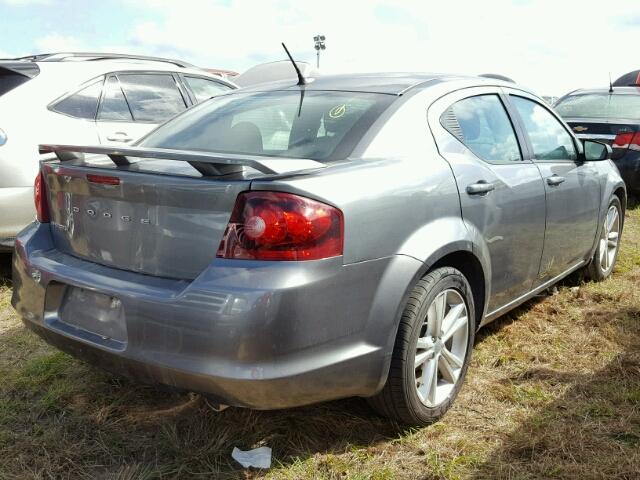 1C3CDZAG7CN329498 - 2012 DODGE AVENGER GRAY photo 4