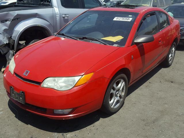 1G8AW12F04Z112593 - 2004 SATURN ION LEVEL RED photo 2