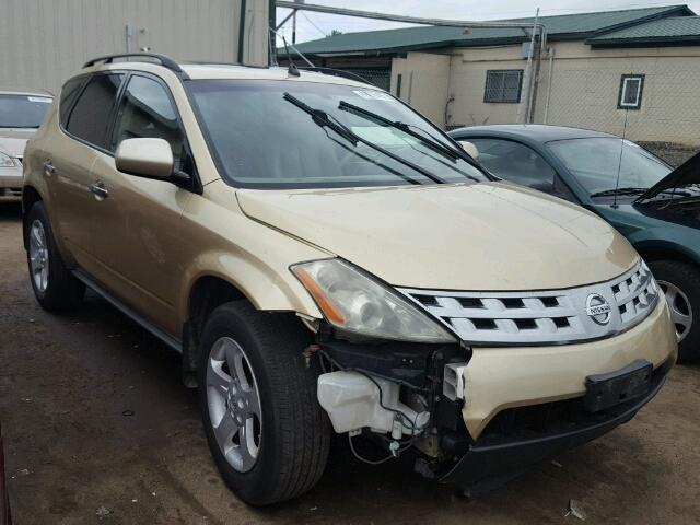 JN8AZ08W93W219581 - 2003 NISSAN MURANO GOLD photo 1