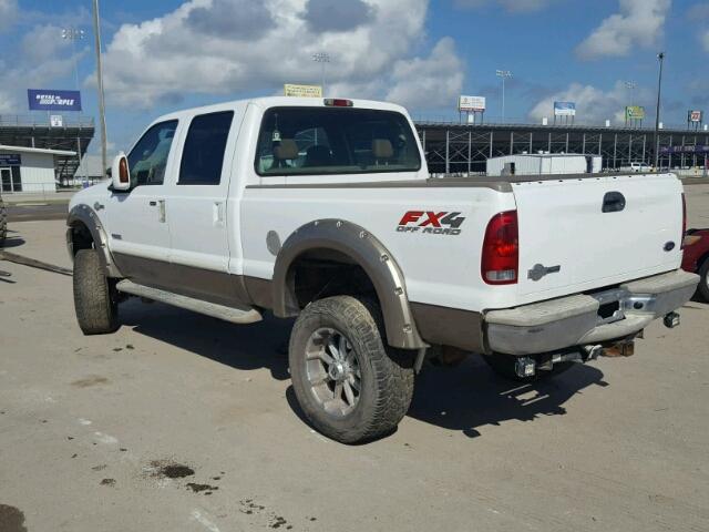 1FTSW21P35EA49069 - 2005 FORD F250 WHITE photo 3