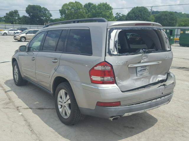 4JGBF71E97A248032 - 2007 MERCEDES-BENZ GL 450 4MA SILVER photo 3