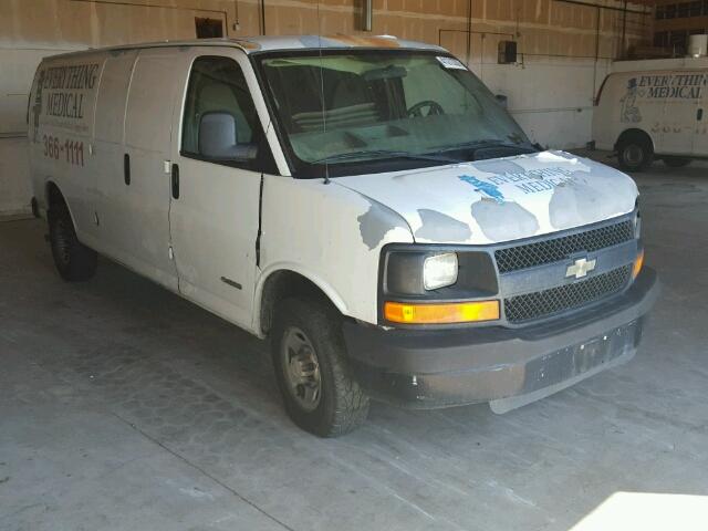 1GCHG39UX61259152 - 2006 CHEVROLET EXPRESS G3 WHITE photo 1