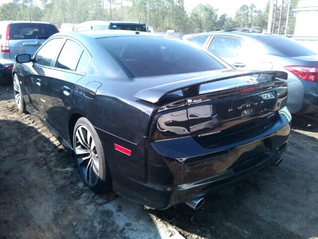 2C3CDXEJ2DH507483 - 2013 DODGE CHARGER SR BLACK photo 3