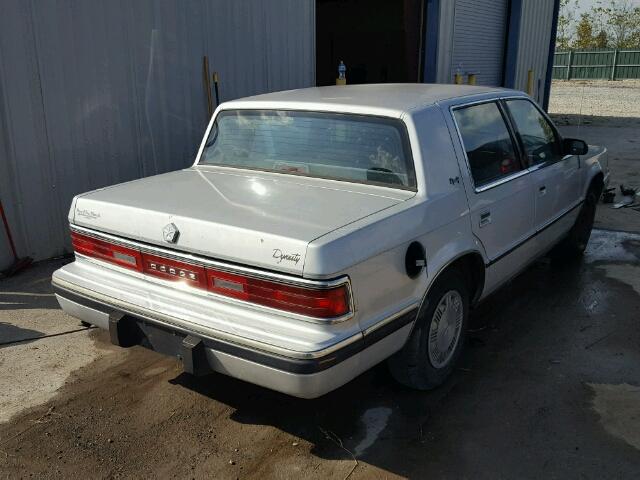 1B3XC4630LD729189 - 1990 DODGE DYNASTY SILVER photo 4