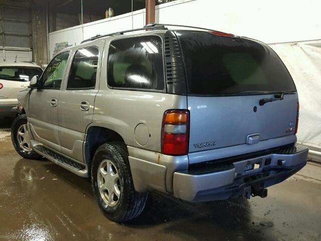 1GKEK63U33J250983 - 2003 GMC YUKON GRAY photo 3