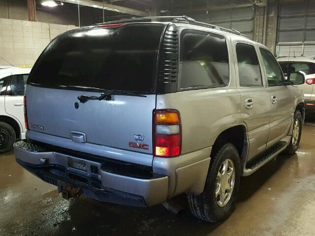 1GKEK63U33J250983 - 2003 GMC YUKON GRAY photo 4