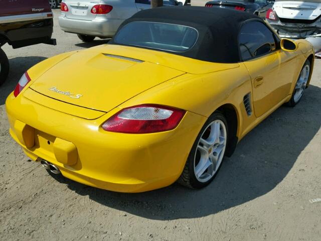 WP0CB29816U730190 - 2006 PORSCHE BOXSTER S YELLOW photo 4