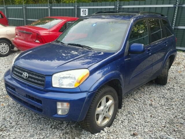 JTEHH20V420176650 - 2002 TOYOTA RAV4 BLUE photo 2