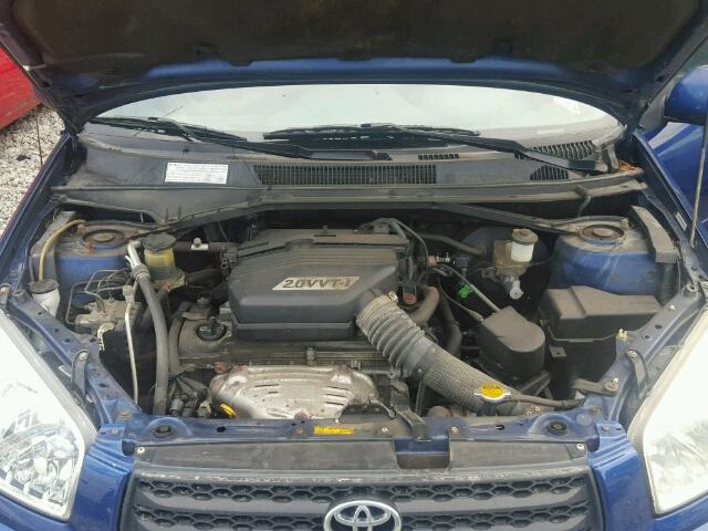 JTEHH20V420176650 - 2002 TOYOTA RAV4 BLUE photo 7