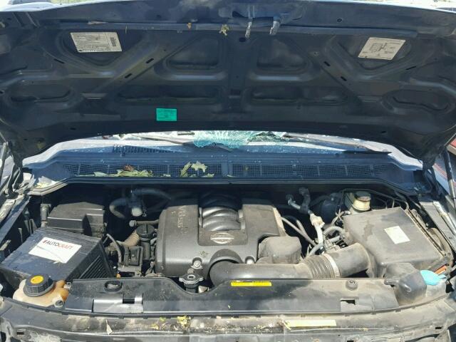 1N6BA07A95N534559 - 2005 NISSAN TITAN XE BLACK photo 7