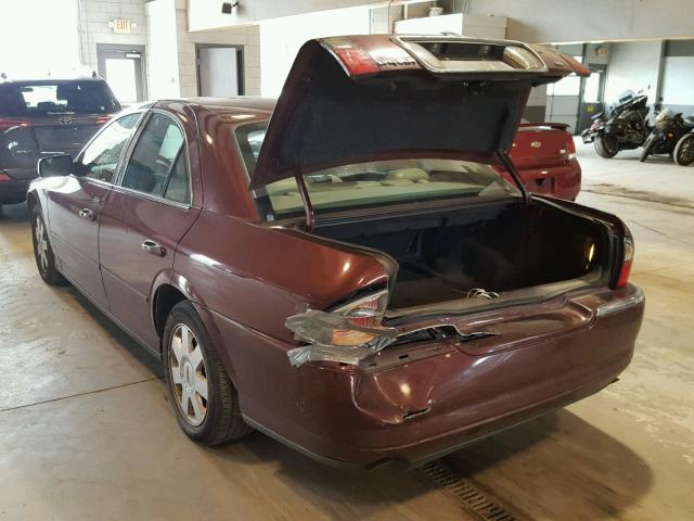 1LNHM86S14Y661120 - 2004 LINCOLN LS BURGUNDY photo 3