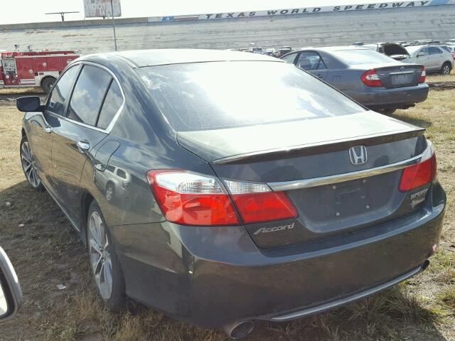 1HGCR2F56EA010682 - 2014 HONDA ACCORD SPO GRAY photo 3