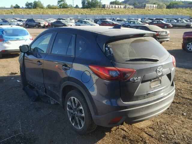 JM3KE4DY3G0824335 - 2016 MAZDA CX-5 GT BLUE photo 3