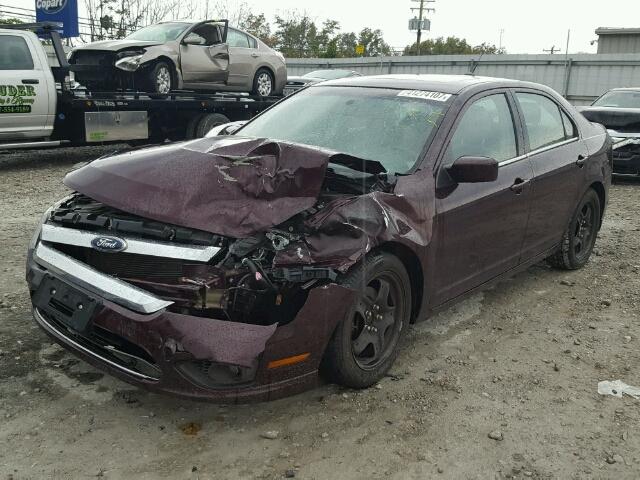 3FAHP0HA5BR148505 - 2011 FORD FUSION SE BURGUNDY photo 2