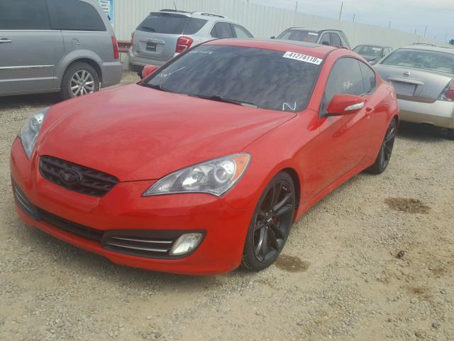 KMHHU6KH6AU008204 - 2010 HYUNDAI GENESIS CO RED photo 2