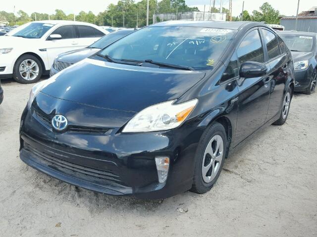 JTDKN3DU3C5459233 - 2012 TOYOTA PRIUS BLACK photo 2