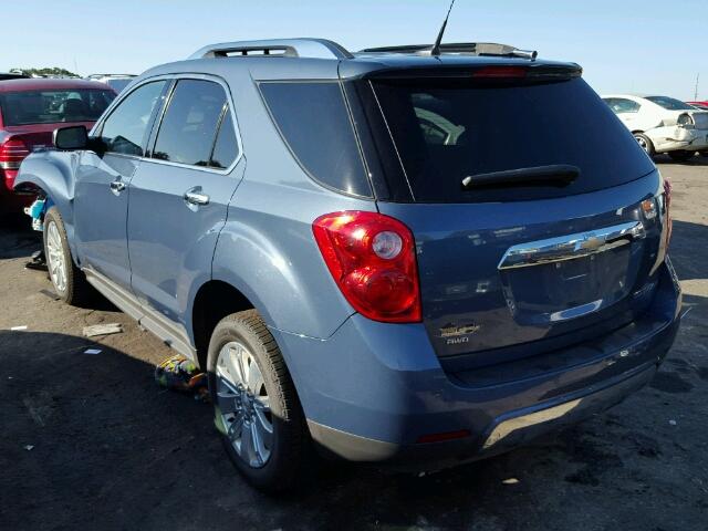 2CNFLNEC9B6317685 - 2011 CHEVROLET EQUINOX BLUE photo 3