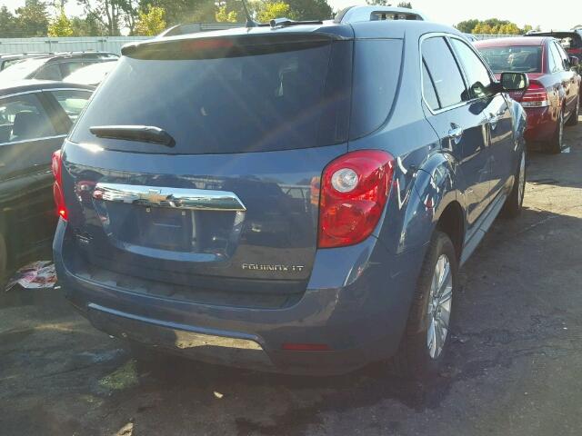 2CNFLNEC9B6317685 - 2011 CHEVROLET EQUINOX BLUE photo 4