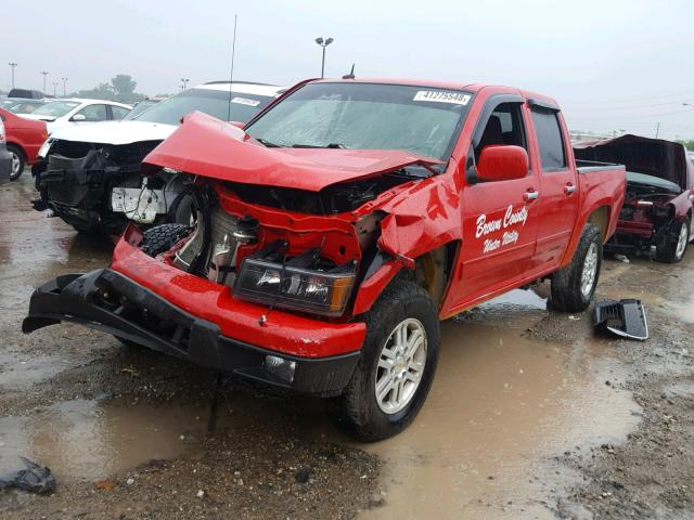 1GCHTCFE7C8116915 - 2012 CHEVROLET COLORADO L RED photo 2