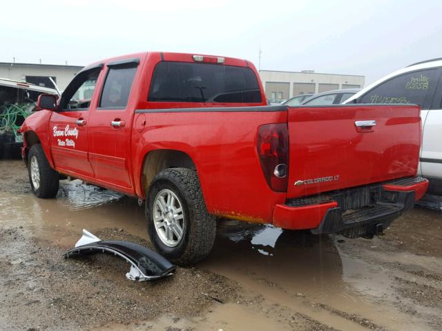 1GCHTCFE7C8116915 - 2012 CHEVROLET COLORADO L RED photo 3