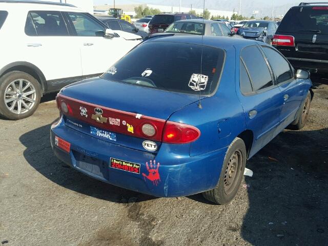 1G1JF52F347209398 - 2004 CHEVROLET CAVALIER L BLUE photo 4