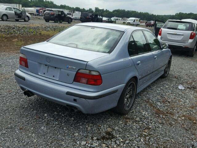 WBSDE9347YBZ95942 - 2000 BMW M5 BLUE photo 4
