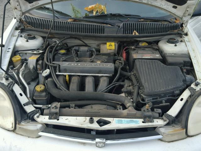 1B3ES46C1YD871729 - 2000 DODGE NEON BASE WHITE photo 7