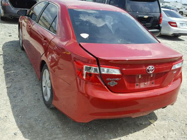 4T1BF1FK9EU776368 - 2014 TOYOTA CAMRY L RED photo 3