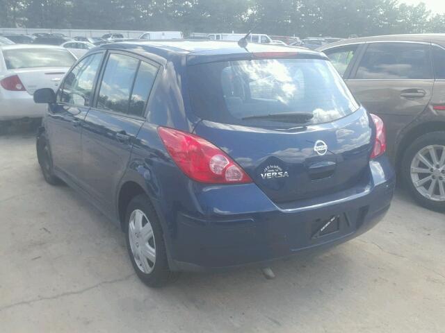 3N1BC13E39L358984 - 2009 NISSAN VERSA S BLUE photo 3