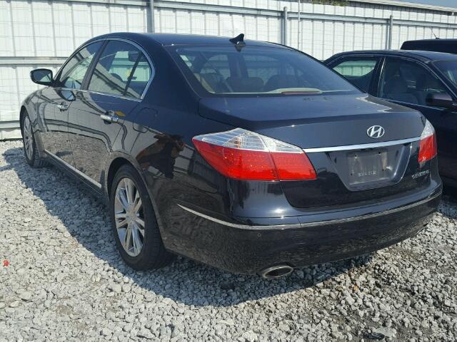 KMHGC4DF8BU132250 - 2011 HYUNDAI GENESIS 4. BLACK photo 3