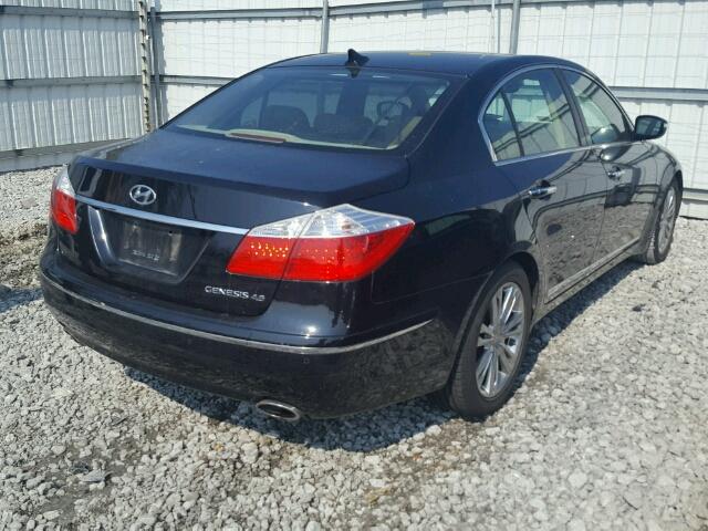 KMHGC4DF8BU132250 - 2011 HYUNDAI GENESIS 4. BLACK photo 4