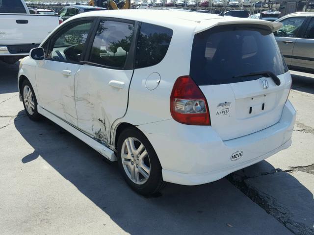 JHMGD38627S014086 - 2007 HONDA FIT S 白色 照片 3