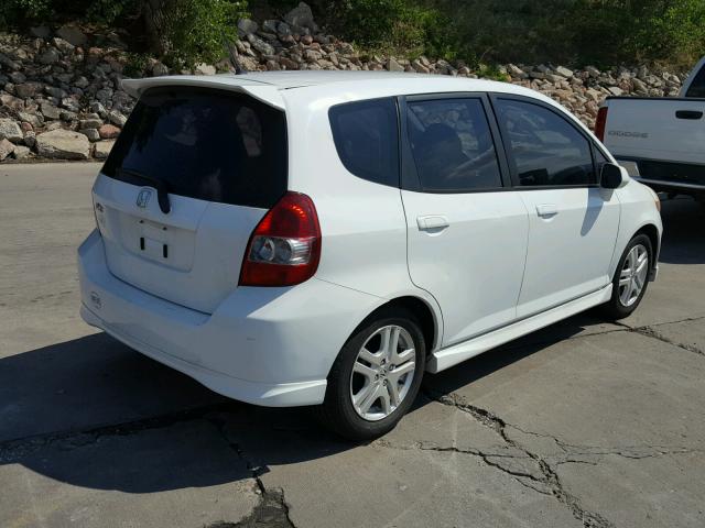 JHMGD38627S014086 - 2007 HONDA FIT S 白色 照片 4
