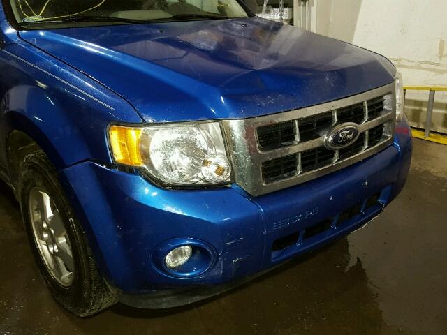 1FMCU9D7XCKC48113 - 2012 FORD ESCAPE XLT BLUE photo 9