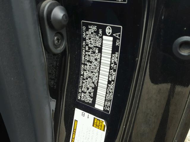 JTKDE3B72A0318386 - 2010 TOYOTA SCION TC 黑色 照片 10